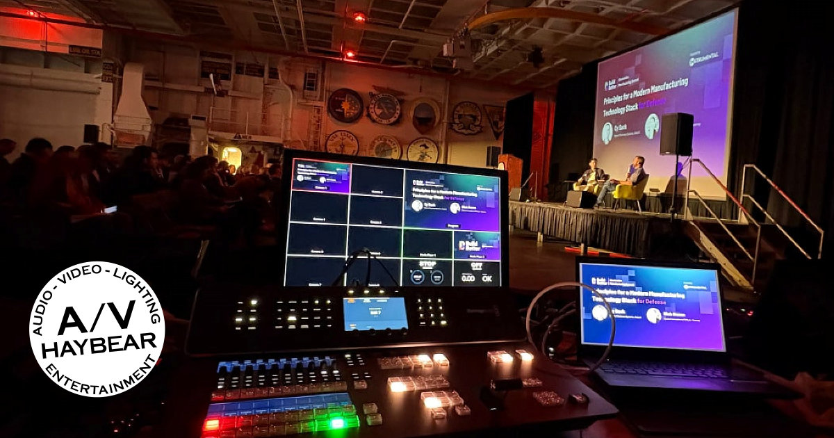 Haybear Entertainment team delivering Bay Area audiovisual event services.